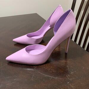 size 12 nine west folowe half d'orsay heels in lilac
